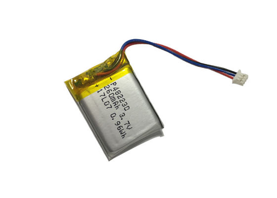 3.7V 260mAh 정치활동 위원회 배터리, 휴대용 팬을 위한 10C 고율방전 리포 배터리